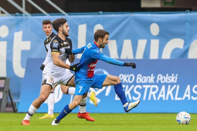 Football. PKO BP Ekstraklasa. Piast Gliwice - Jagiellonia Bialystok. 29.01.2023