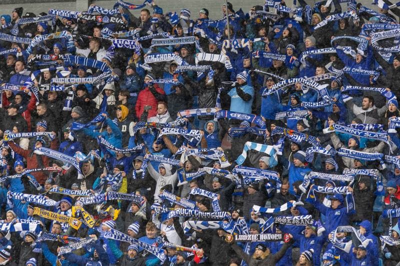 Football. Fortuna I Liga. Ruch Chorzow - Stal Rzeszow. 26.02.2023