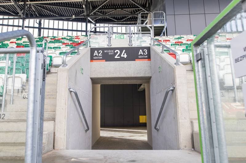 Football. Arcelor Mittal Park Sosnowiec. Stadion pilkarski. 21.02.2023