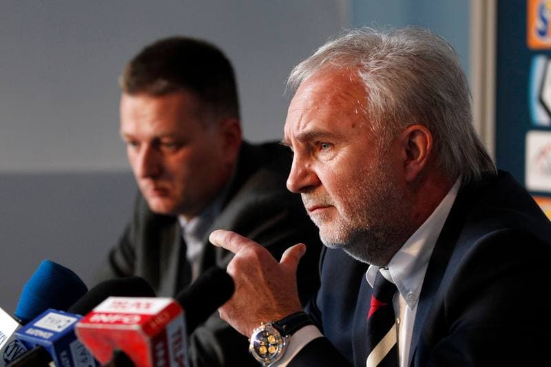 Football. Ruch Chorzow. Press Conference. 02.03.2017
