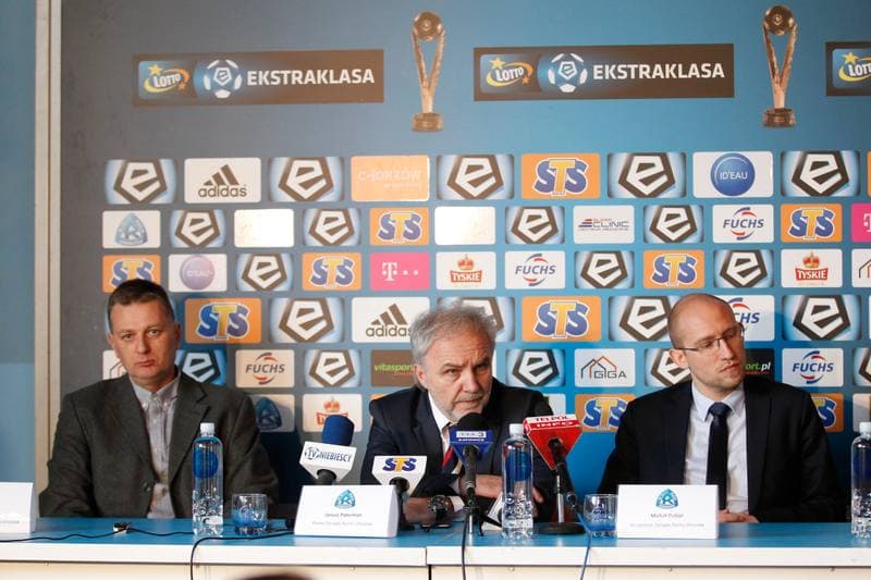 Football. Ruch Chorzow. Press Conference. 02.03.2017