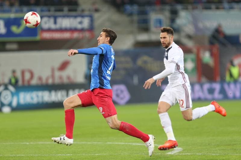 Football. Lotto Ekstraklasa. Piast Gliwice - Wisla Krakow. 04.03.2017