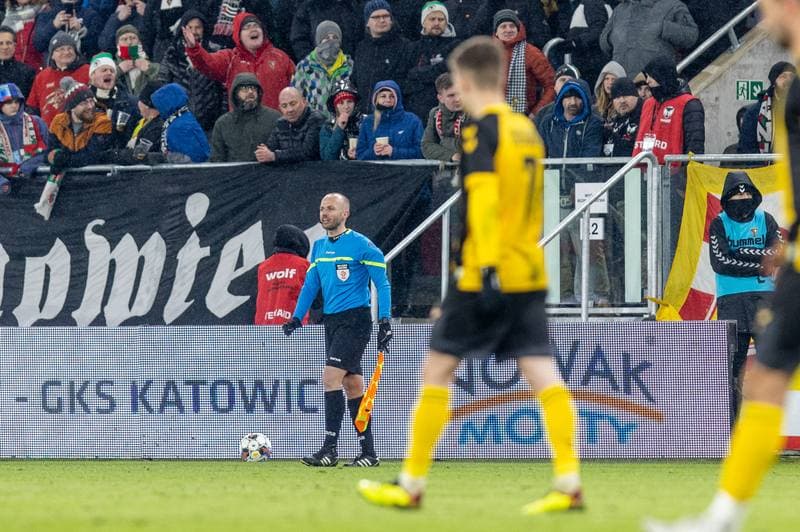 Football. Fortuna I Liga. Zaglebie Sosnowiec - GKS Katowice. 25.02.2023