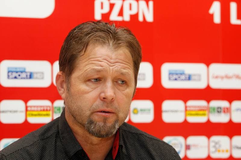 Football. GKS Tychy. Press Conference. 28.02.2017