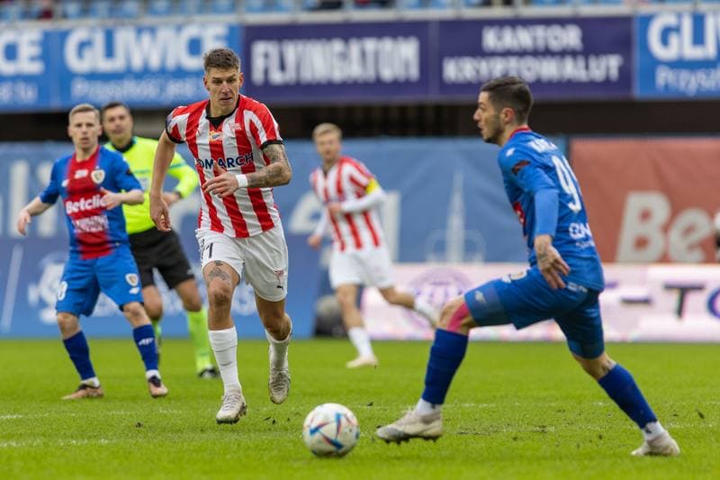 Football. PKO BP Ekstraklasa. Piast Gliwice - Cracovia Krakow. 25.02.2023