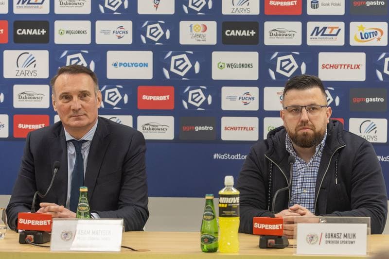 Football. Gornik Zabrze. Press Conference. 17.02.2023