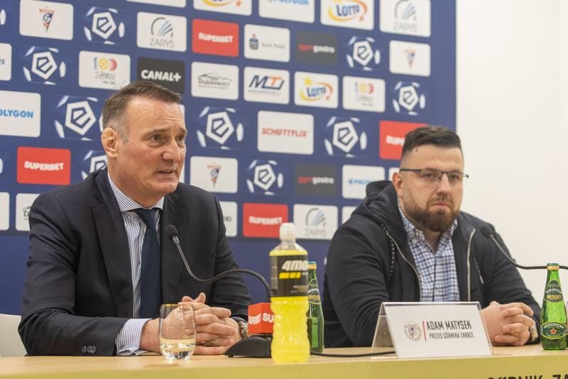 Football. Gornik Zabrze. Press Conference. 17.02.2023