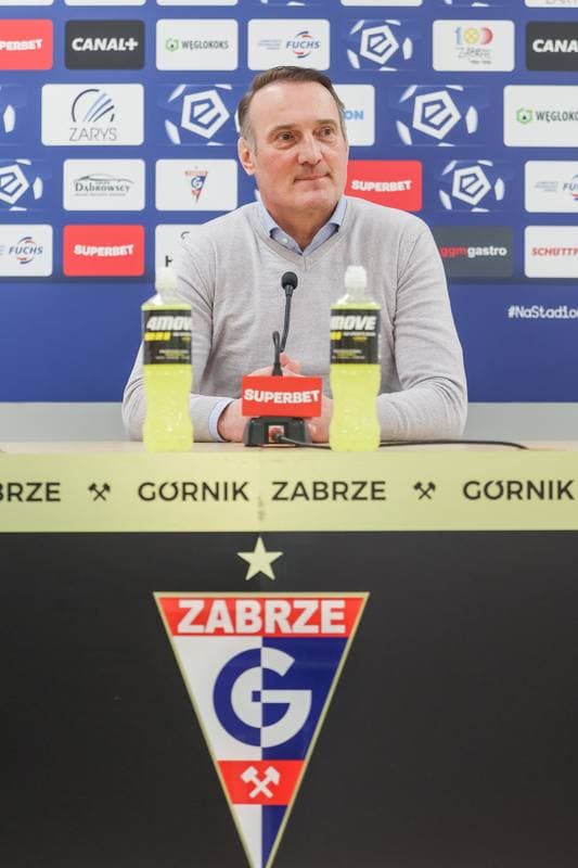 Football. Gornik Zabrze. Press Conference. 16.03.2023