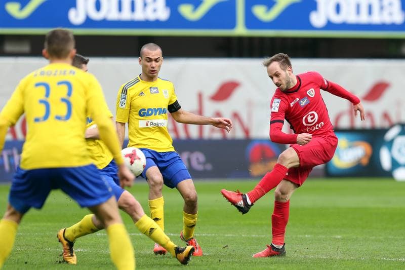 Football. Lotto Ekstraklasa. Piast Gliwice - Arka Gdynia. 18.03.2017