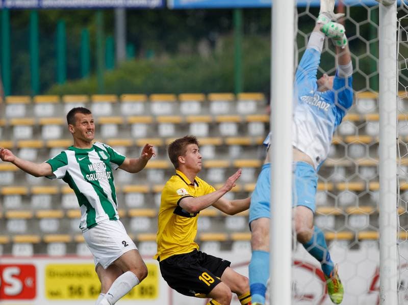 Football. I Liga. Olimpia Grudziadz - GKS Katowice. 17.05.2014