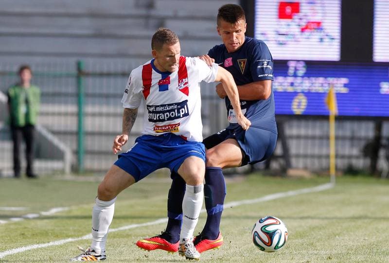 Football. T-Mobile Ekstraklasa. Podbeskidzie Bielsko Biala - Pogon Szczecin. 18.07.2014