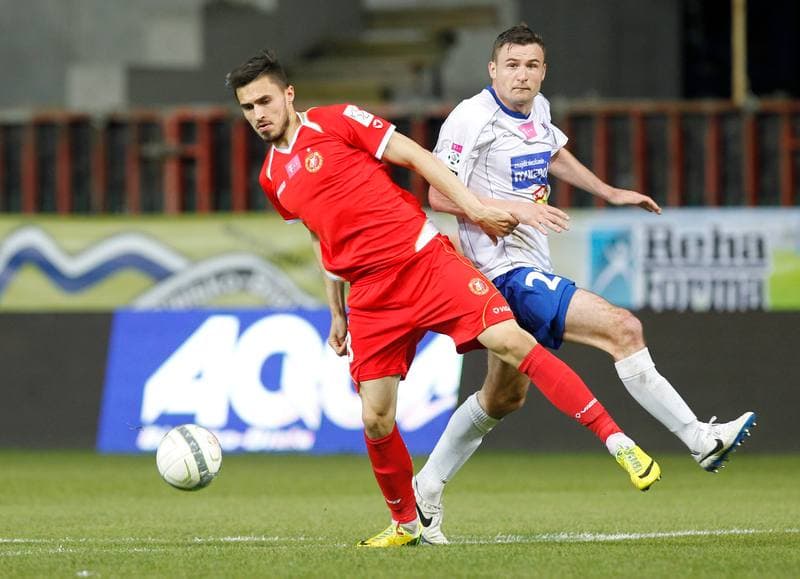 Football. T-Mobile Ekstraklasa. Podbeskidzie Bielsko Biala - Widzew Lodz. 22.05.2014
