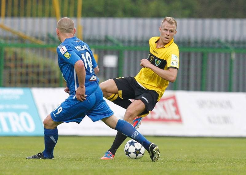 Football. I Liga. GKS Katowice - Kolejarz Stroze. 26.04.2014