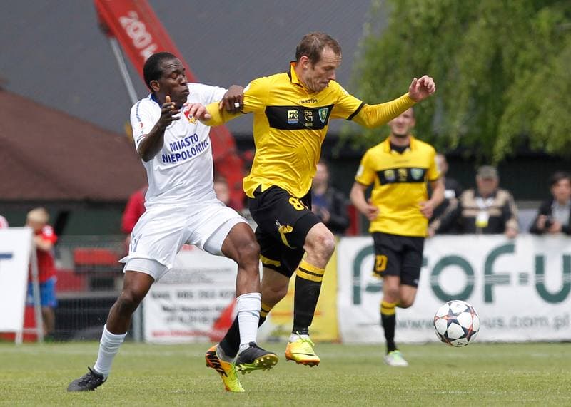 Football. I Liga. Puszcza Niepolomice - GKS Katowice. 04.05.2014