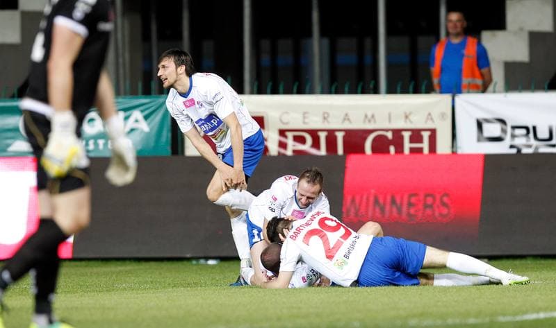 Football. T-Mobile Ekstraklasa. Podbeskidzie Bielsko Biala - Widzew Lodz. 22.05.2014