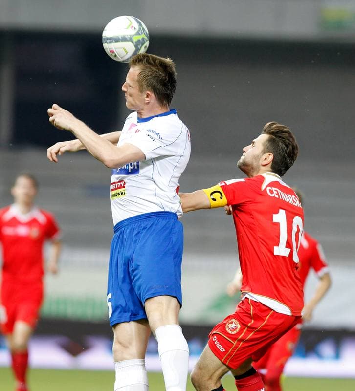 Football. T-Mobile Ekstraklasa. Podbeskidzie Bielsko Biala - Widzew Lodz. 22.05.2014