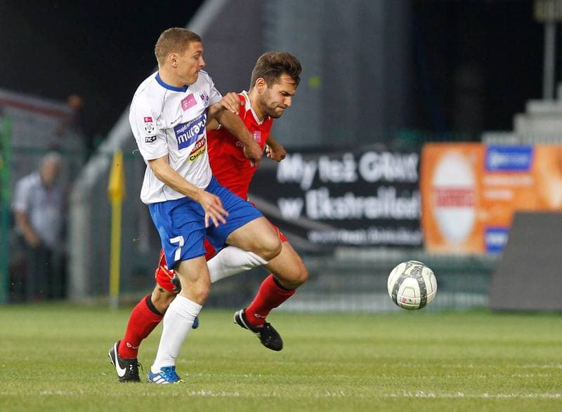 Football. T-Mobile Ekstraklasa. Podbeskidzie Bielsko Biala - Widzew Lodz. 22.05.2014