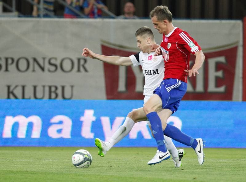 Football. T-Mobile Ekstraklasa. Piast Gliwice - Zaglebie Lubin. 23.05.2014