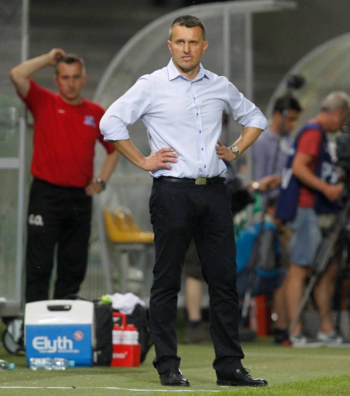 Football. T-Mobile Ekstraklasa. Podbeskidzie Bielsko Biala - Widzew Lodz. 22.05.2014