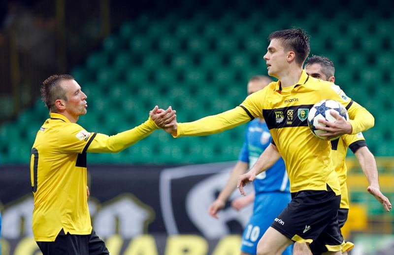 Football. I Liga. GKS Katowice - Kolejarz Stroze. 26.04.2014