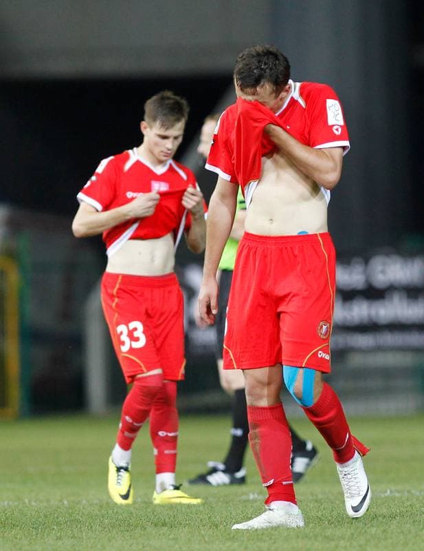 Football. T-Mobile Ekstraklasa. Podbeskidzie Bielsko Biala - Widzew Lodz. 22.05.2014