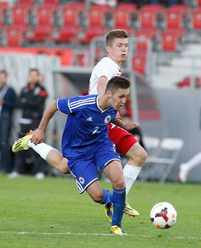 Football. International Friendly. Poland U-21 - Bosnia and Herzegovina U-21. 04.06.2014