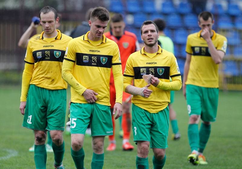 Football. I Liga. Dolcan Zabki - GKS Katowice. 23.04.2014