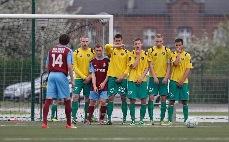 Football. IV Liga. GKS II Katowice - Iskra Pszczyna. 18.04.2014