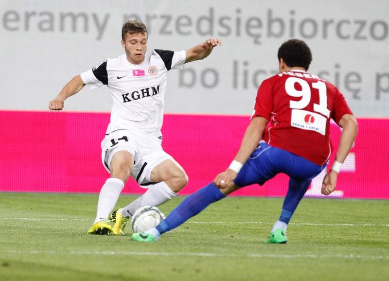 Football. T-Mobile Ekstraklasa. Piast Gliwice - Zaglebie Lubin. 23.05.2014