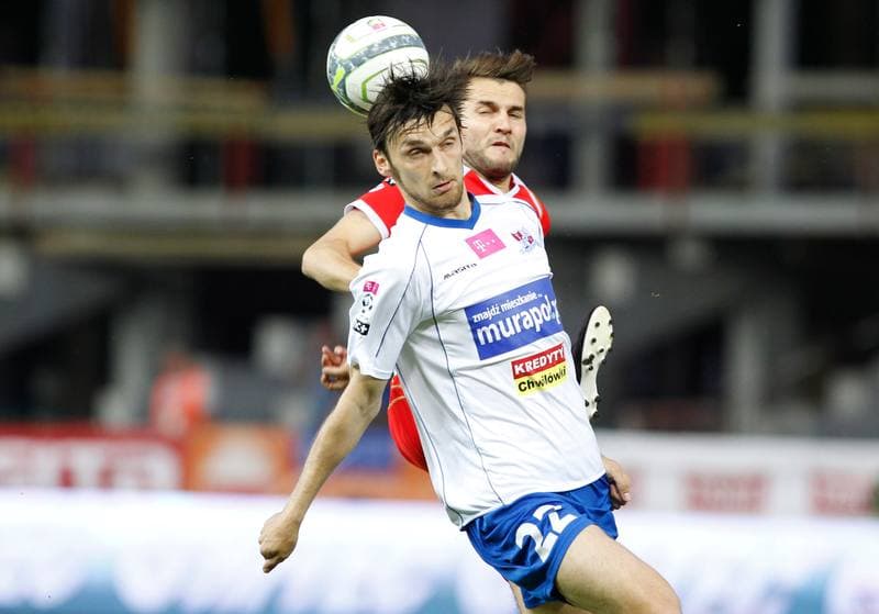 Football. T-Mobile Ekstraklasa. Podbeskidzie Bielsko Biala - Widzew Lodz. 22.05.2014