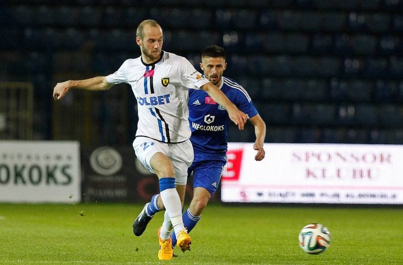 Football. T-Mobile Ekstraklasa. Ruch Chorzow - Zawisza Bydgoszcz. 11.05.2014