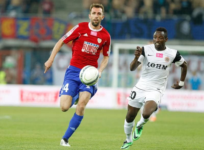Football. T-Mobile Ekstraklasa. Piast Gliwice - Zaglebie Lubin. 23.05.2014