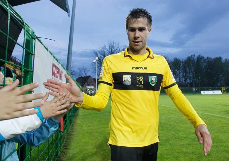 Football. I Liga. GKS Katowice - Kolejarz Stroze. 26.04.2014