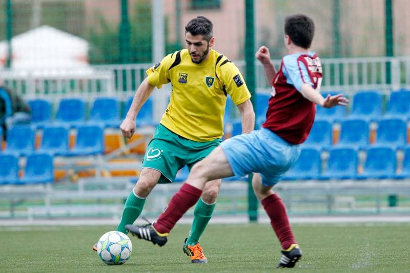 Football. IV Liga. GKS II Katowice - Iskra Pszczyna. 18.04.2014