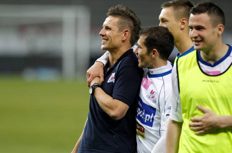 Football. T-Mobile Ekstraklasa. Podbeskidzie Bielsko Biala - Widzew Lodz. 22.05.2014