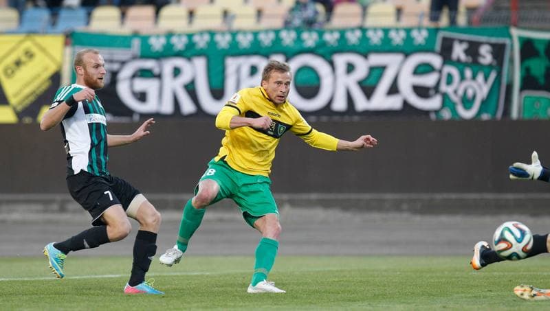 Football. I Liga. Energetyk ROW Rybnik - GKS Katowice. 17.04.2014