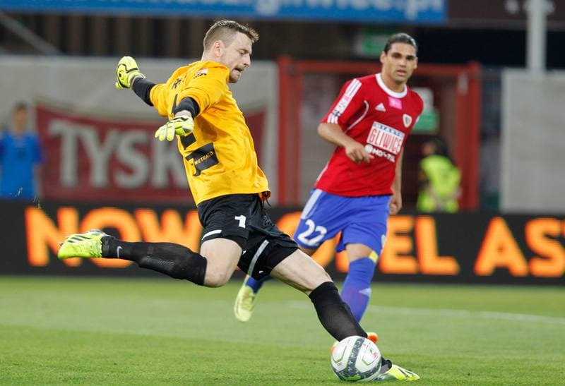 Football. T-Mobile Ekstraklasa. Piast Gliwice - Zaglebie Lubin. 23.05.2014