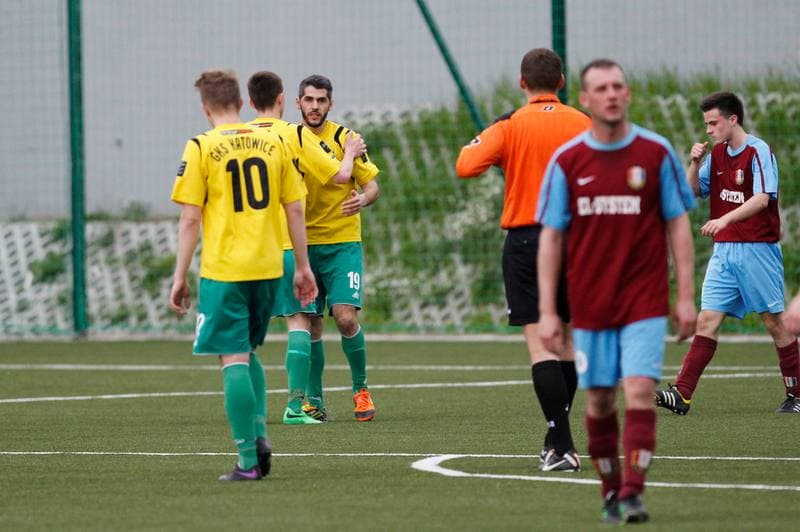 Football. IV Liga. GKS II Katowice - Iskra Pszczyna. 18.04.2014