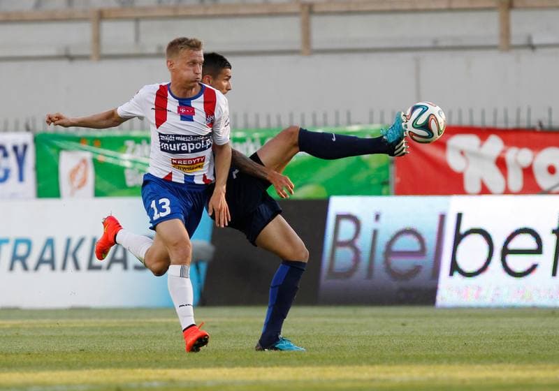 Football. T-Mobile Ekstraklasa. Podbeskidzie Bielsko Biala - Pogon Szczecin. 18.07.2014