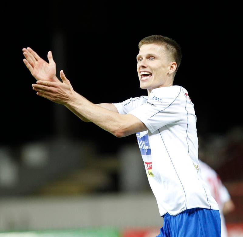 Football. T-Mobile Ekstraklasa. Podbeskidzie Bielsko Biala - Widzew Lodz. 22.05.2014