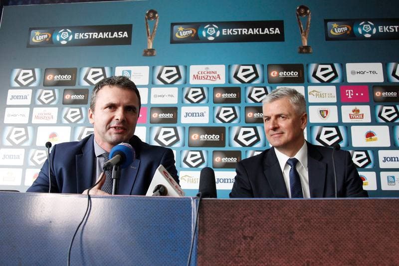 Football. Piast Gliwice. Press Conference. 02.03.2017