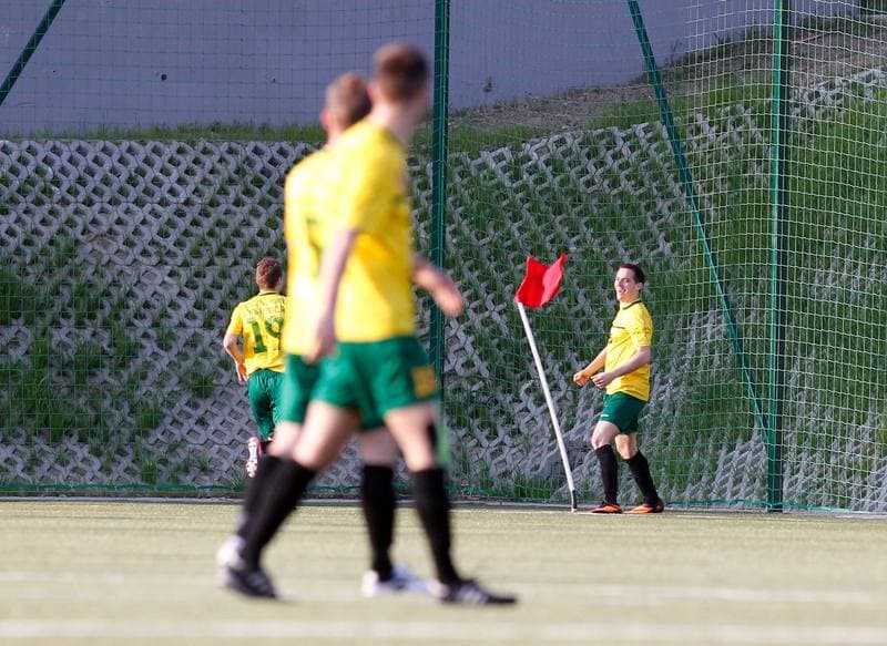 Football. IV Liga. GKS II Katowice - Drzewiarz Jasienica. 07.04.2014