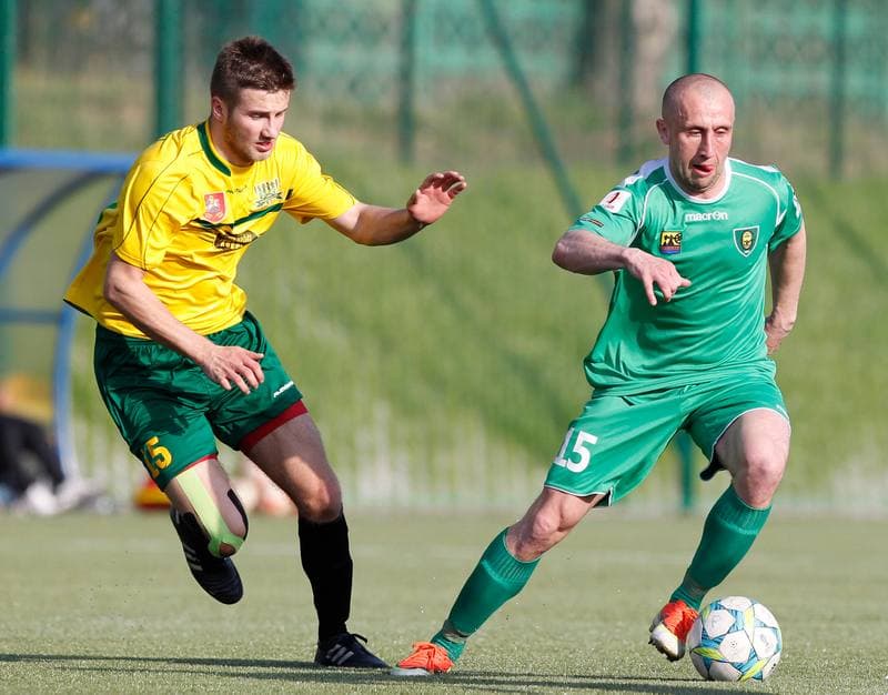 Football. IV Liga. GKS II Katowice - Drzewiarz Jasienica. 07.04.2014