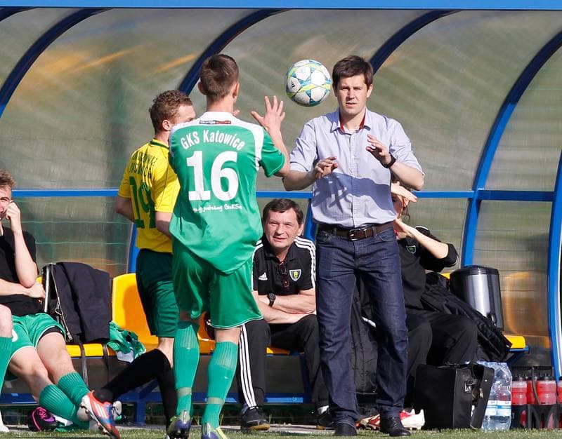 Football. IV Liga. GKS II Katowice - Drzewiarz Jasienica. 07.04.2014