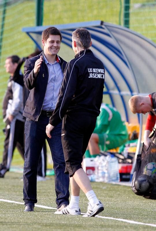 Football. IV Liga. GKS II Katowice - Drzewiarz Jasienica. 07.04.2014