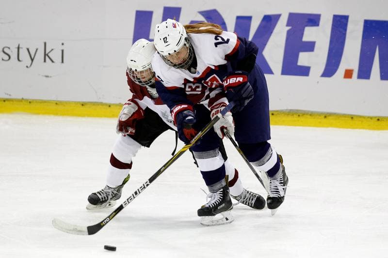 Ice Hockey. Women's World Championship. Slovakia - Latvia. 14.04.2017