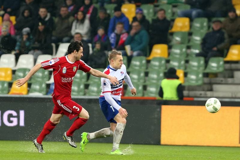Football. Nice I Liga. Podbeskidzie Bielsko-Biala - Miedz Legnica. 28.04.2017