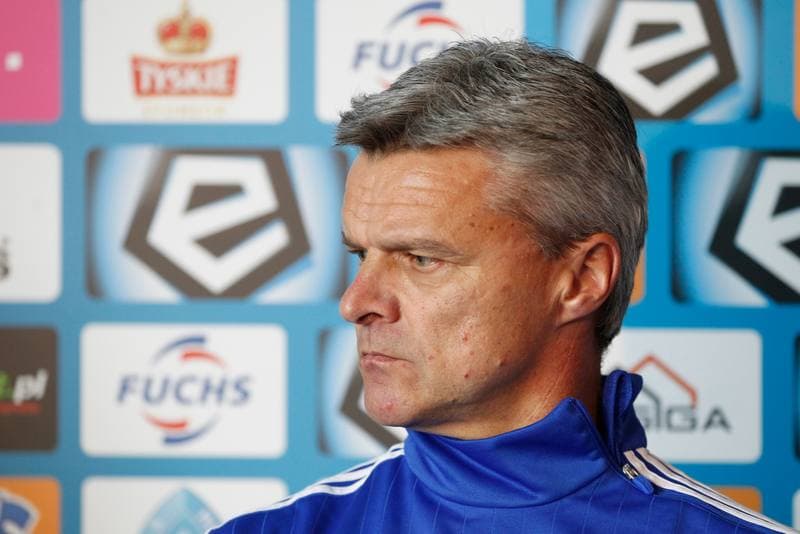 Football. Ruch Chorzow. Press Conference. 24.04.2017