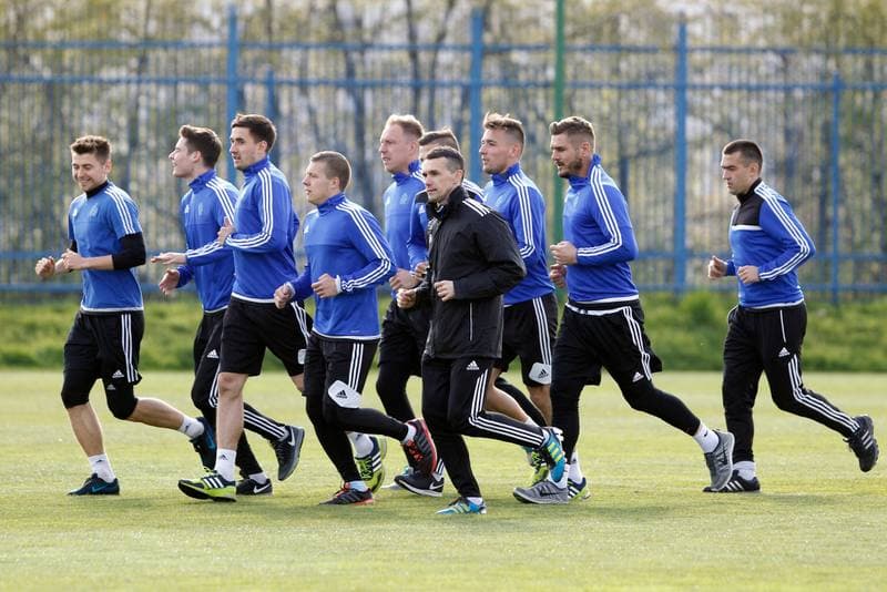 Football. Ruch Chorzow. Training. 24.04.2017