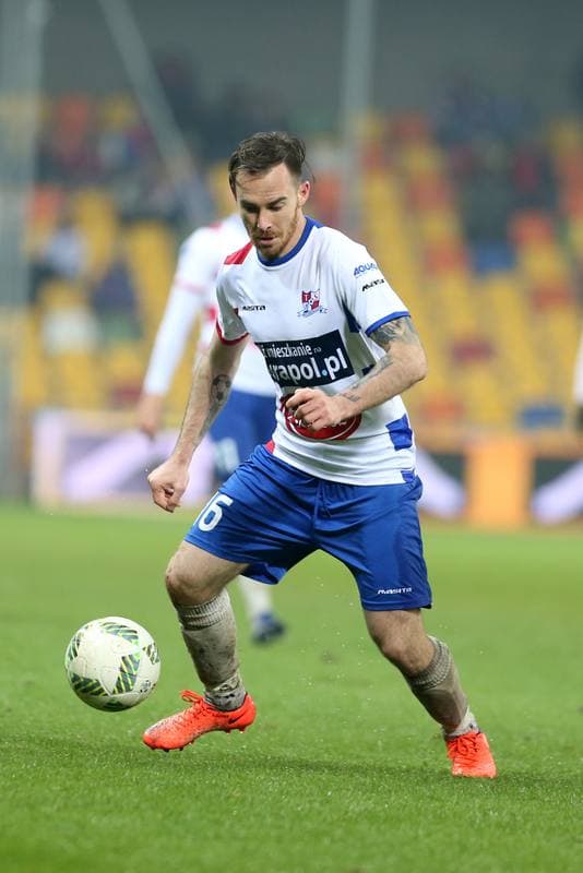 Football. Nice I Liga. Podbeskidzie Bielsko-Biala - Miedz Legnica. 28.04.2017
